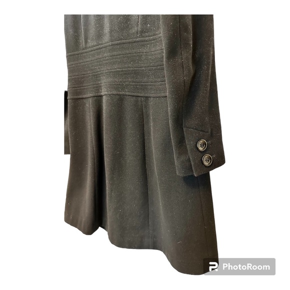 Women’s Wool Blend Black Dress Coat by Simon Chang Size 10 - Picture 3 of 6